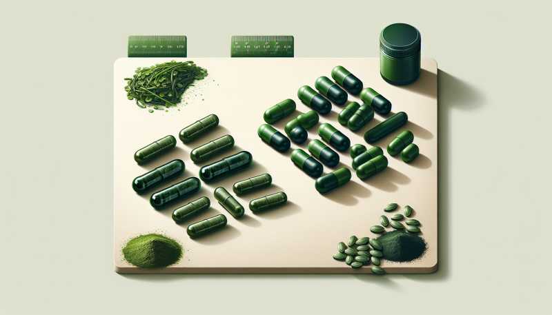 Porovnání doplňků chlorelly a spiruliny